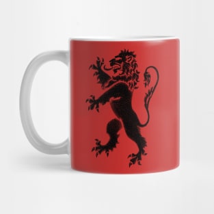 Lion Rampant - Regal Black Mug